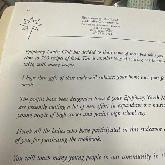 Millennium Cookbook Epiphany of the Lord Catholic Community 2000 Church Recipes - Picture 4 of 5